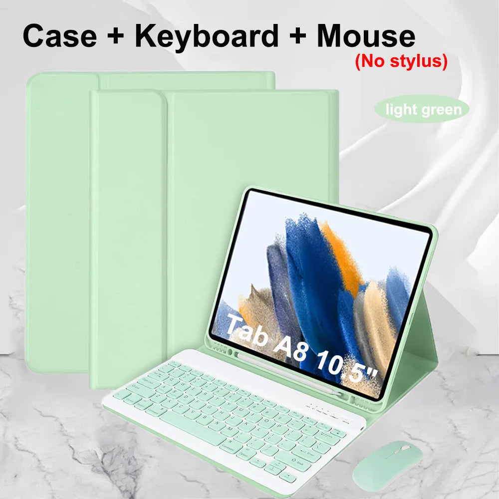Case for Samsung Galaxy Tab A8 10.5 Inch,Wireless Bluetooth keyboard cover for Tab A8 10.5 Inch,Samsung Smart Stand Cover