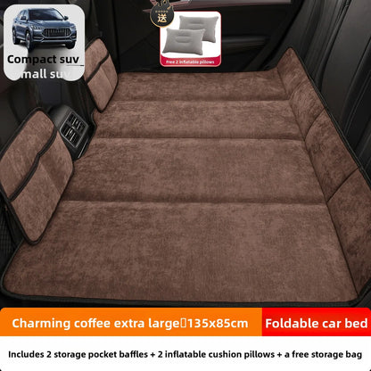 Car Rear Seat Sleeping Pad In-car Foldable Mattress Long-distance Travel Mattress Essential Sleeping Tool For Self-driving Trips
