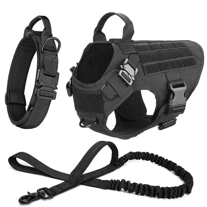 Tactical Vest Pet German Shepherd Golden Retriever Tactical Training Dog Harness and Leash Set For All Breeds Dogs