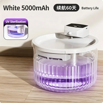 3L Automatic Wireless Pet Water Fountain Circulate Filter Silent Pet Water Bowl Stainless Steel ABS PET for Cats Dogs Dispenser