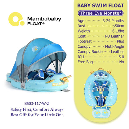 Mambobaby Baby Pool Float Vip 5 Dropshipping Blackproof Pool Mat For Infant Non-Inflatable Natation Buoy With Parasol Beach Toys