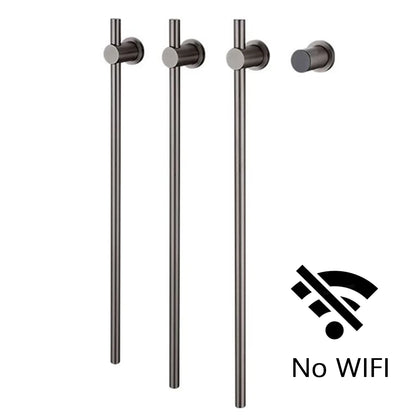 Modern Electric Heated Towel Rack Wall Mounted Bathroom Towel Warmer Heated Towel Rail Heater 3Bars Stainless Steel 220V/110V