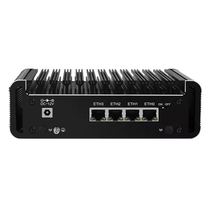 Topton 4x2.5G LAN Fanless Firewall Mini PC Intel Celeron J6413 J6412 NAS Computer Server 2xM.2 NVMe 2xSATA 1xTF Type-C 5xUSB