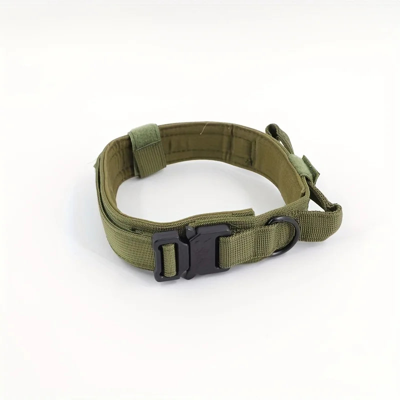 Tactical Dog Collar Military Nylon Heavy Duty K9 Collar Quick Release Buckle Adjustable Training Collar For Large Dogs