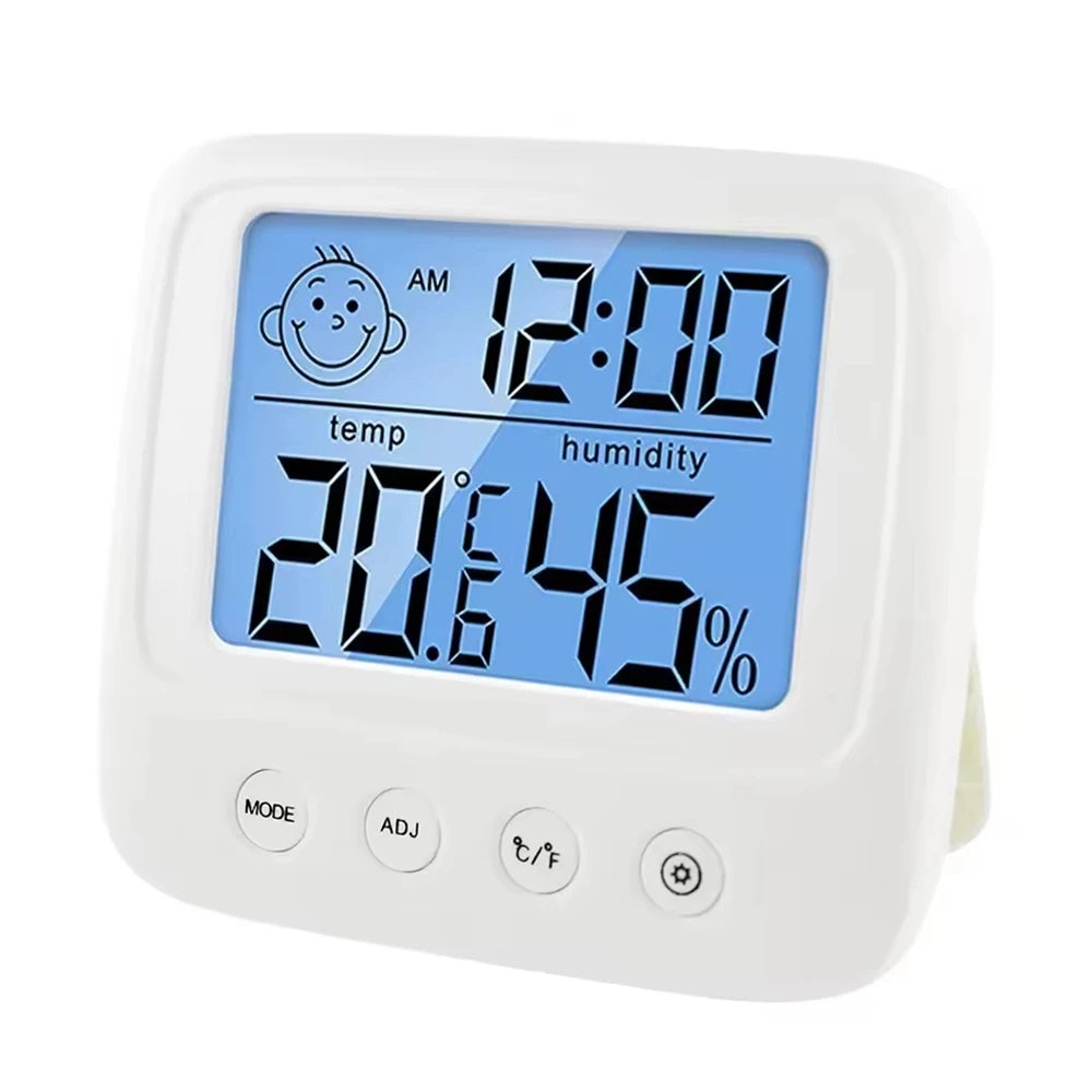 LCD Digital Thermometer Hygrometer Backlight Temperature Indoor Humidity Meter Sensor For Electronic Weather Station Room Baby