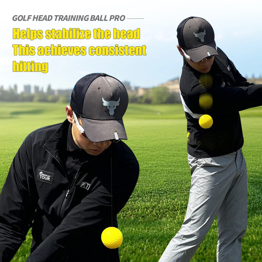 Golf Head Stability Training Tool Portable Retractable Head Posture Correction Practice Golf Training Accessories Drop Shipping