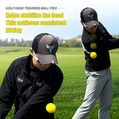 Golf Head Stability Training Tool Portable Retractable Head Posture Correction Practice Golf Training Accessories Drop Shipping