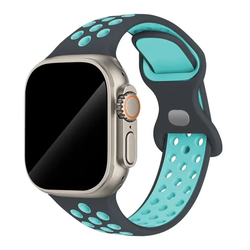 Strap For Apple Watch Band 44mm 49mm 45mm 40mm 41mm 38mm 42mm correa Breathable sports bracelet iwatch series 8 SE 7 6 5 9 Ultra