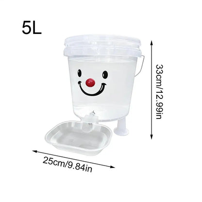 Pet Drinking Fountain Set Cartoon Automatic Water Dispenser 3/5L Large Capacity Water Dispenser Puppy Fountain Dispenser