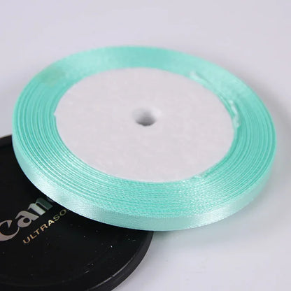 22 Meters/Roll 6mm Silk Satin Ribbons Christmas Halloween Birthday Party Gift Wrapping Ribbons DIY Handmade Crafts Material