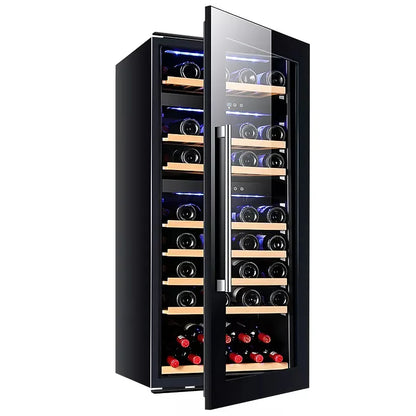 High quality 112 Bottles Residential Fridge and Freezer Combo Built-in Under Counter Beverage Wine Cooler