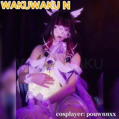 IN STOCK Columbina Cosplay Costume Game Genshin Impact【S-2XL】WakuWaku-N Women Maiden Halloween Nod-Krai Columbina Plus Size