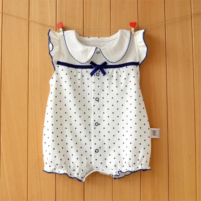 3-18 Month baby Summer clothes rompers girls overalls short Sleeve bodysuit cotton baby clothing jumpsuit newborn Girl onesies