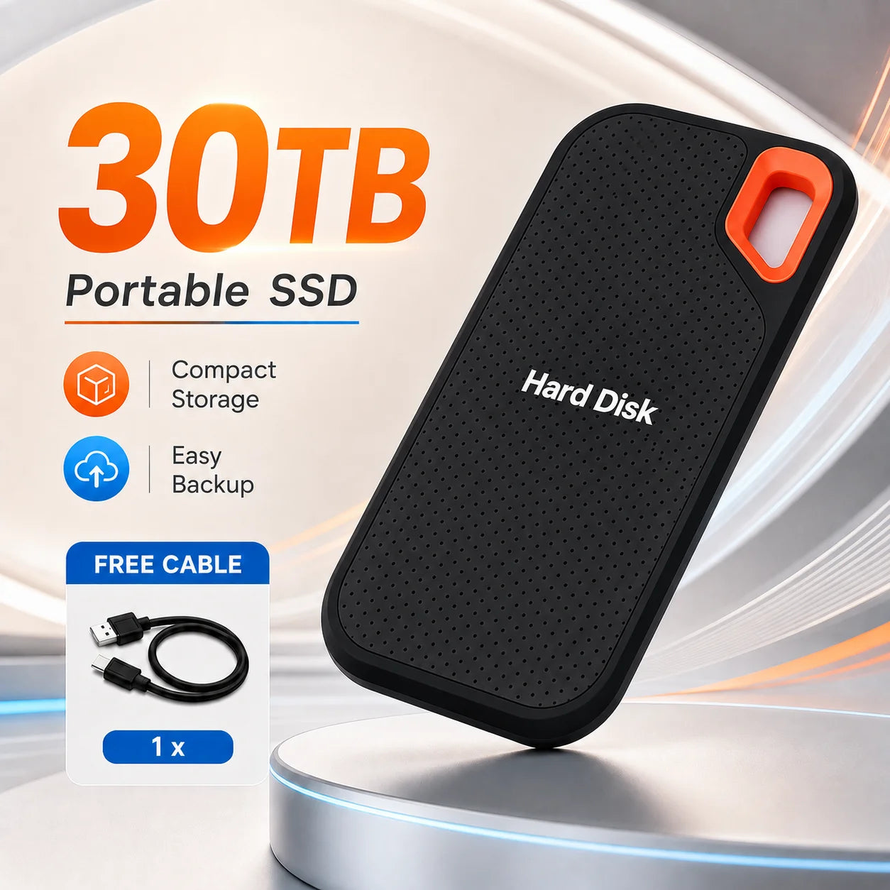 Original Hard Drive External Hard Disk 2TB Portable SSD USB-C Fast Storage Disk for Laptop Mac PC Phone Photo File Backup