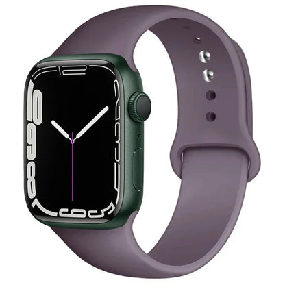 Silicone Band For Apple Watch straps 49mm 40mm 44 mm 45mm 46mm 42mm 41mm 38mm sports bracelet iWatch series 10 9 8 3 SE ultra 2
