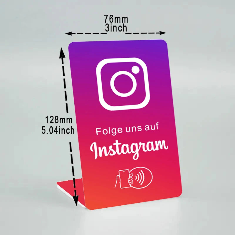 German Review Us On Google Tap Card NFC Ready To Be Activated Instantly Boost Business Reviews Google Review Tap NFC Card Tag