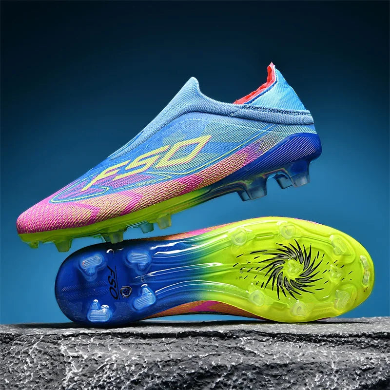 New Men Football Boots High-quality Soccer Shoes Sneakers Match Indoor Non-Slip Grass Cleats High-top Futsal Hot-selling Outdoor