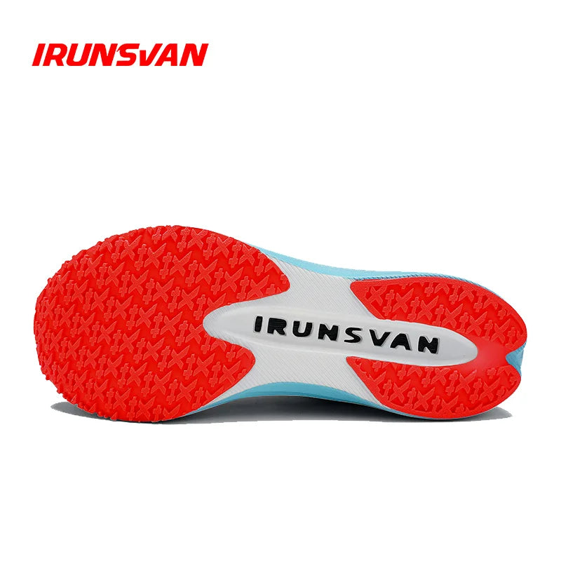 IRUNSVAN Men's sports running shoes with shock-absorbing and anti slip mesh comfortable and shock-absorbing running shoes