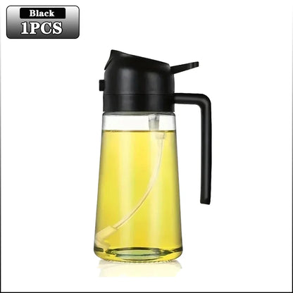 Multifunctional Oil Bottle 2-in-1 Sprayer Cooking Barbecue Oil Dispenser Baking Kitchen Cooking Oil Storage Tank