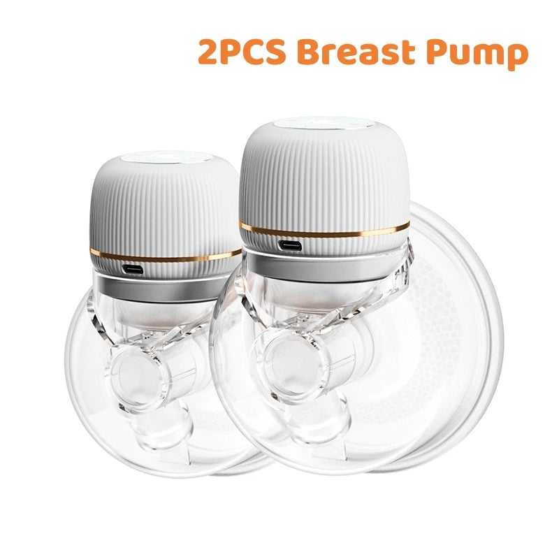 Wearable Electric Breastmilk Pump Handsfree BPA Free With 3 Mode 9 Levels Adjustable Low Noise Wireless Breastfeeding Pump