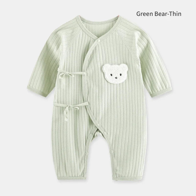 Bear Newborn Baby Clothes New Born Baby Jumpsuit for Boys Girls Cotton Toddler Rompers with Hat Bebe Outfits One-Piece Pajamas