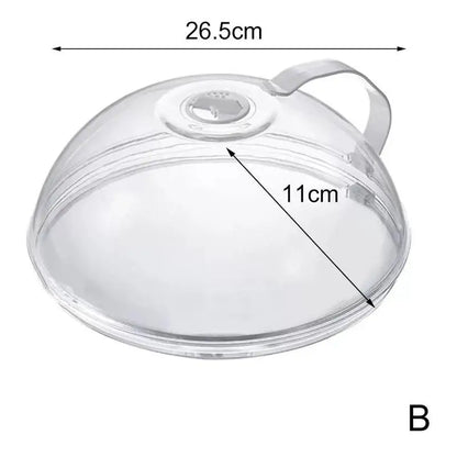Microwave Splash Cover Heat Resistant Lid Transparent Food Guard Shield Steam Cover Food Heat Kitchen Microwave Accessories