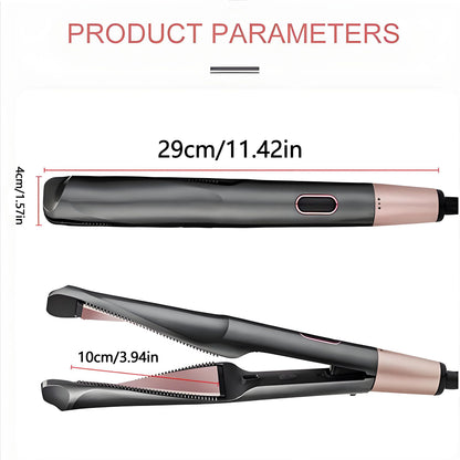 2026 New Hair Straightener Curler 2 in 1 Negative Ion Fast Heating Styling Iron Professional Flat Iron Curling Tool Home Travel