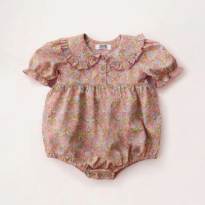 0-2y Baby Girls Clothes Cotton Linen Sleeveless Infant Girl Rompers
