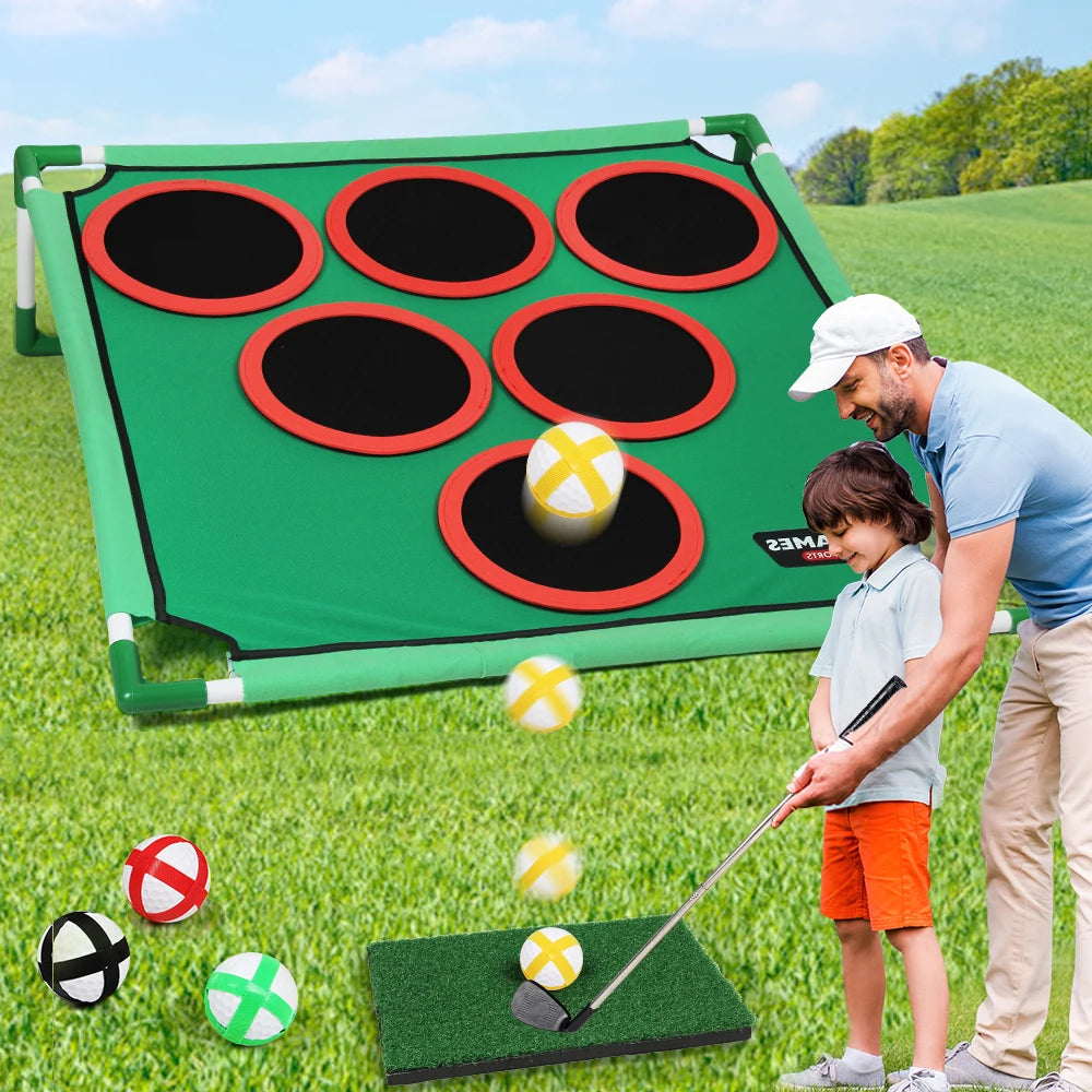 Portable Golf Net Fun Yard Games Backyard Games For Young Adults Kids And Golfers Easy Assembly Casual Home Golf Games Toy
