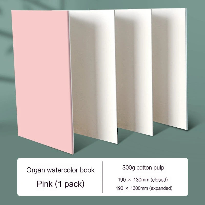 300GSM Thickened Paper Organ Book Sketchbook for Sketching Illustration Handbook Painting Watercolor Journal Drawing Notebook