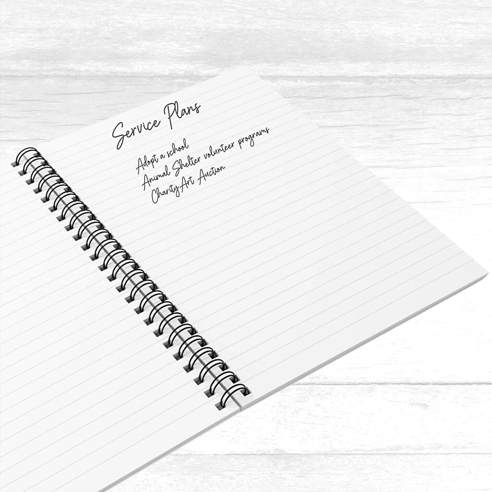 1pc Custom Photo & Name,Princess Crown Spiral Notebook,Lined Inner Pages,Birthday,Back‑to‑School,Note‑taking,School Supplies