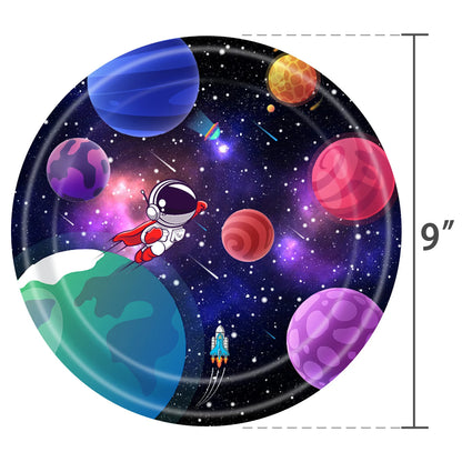Planet Astronaut Birthday Party Decoration Paper Cup Plate Napkin Balloon Tablecloth  For Kids Baby Shower Party Supplies Gifts