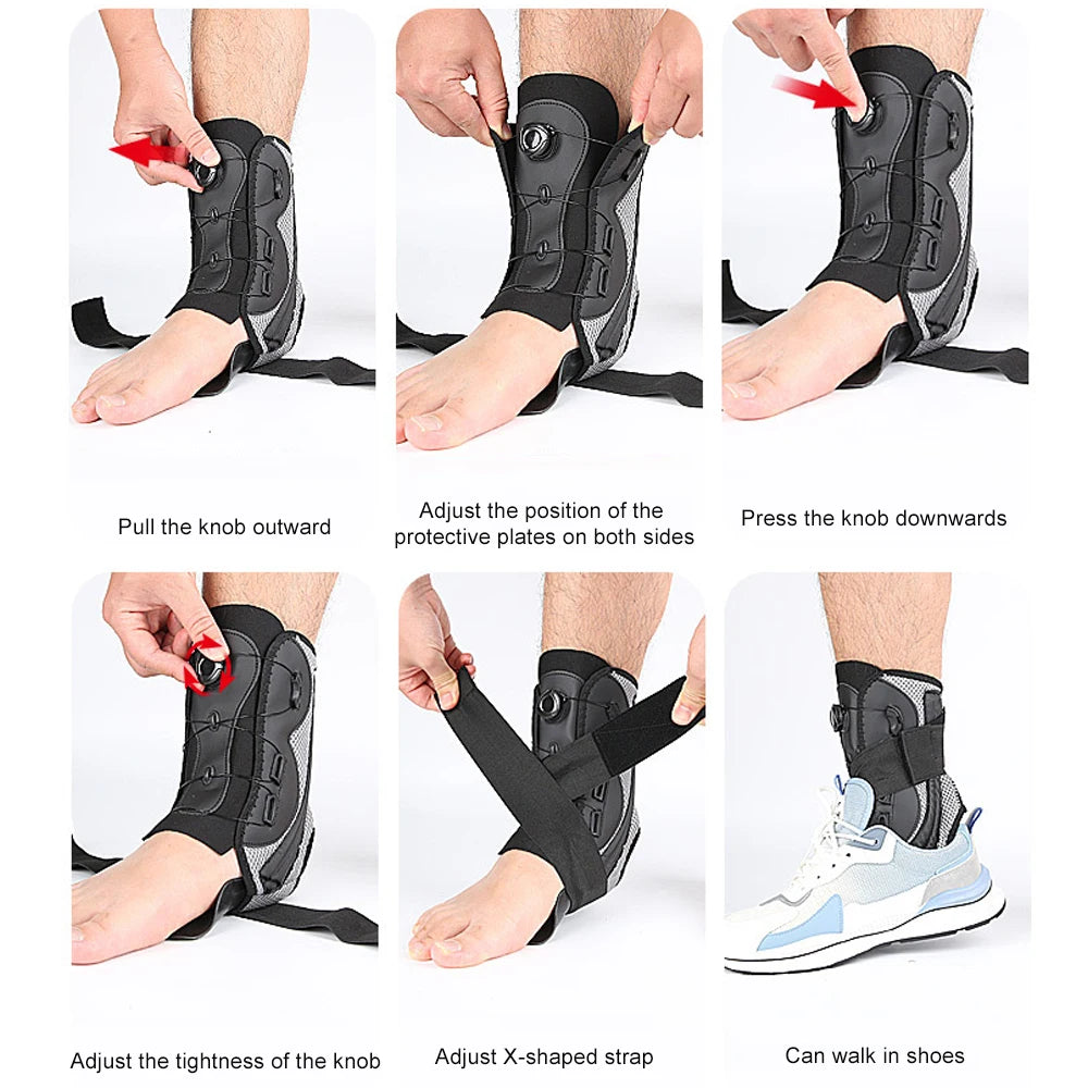1PCS Ankle Brace for Women Men – Adjustable Ankle Support for Plantar Fasciitis, Ankle Stabilizer for Running, Hiking, Sports