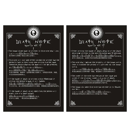 74 Sheets 20.7x14.7CM Death Note Planner Anime Diary Cartoon Book Lovely Notebook Theme Cosplay Large Dead Note Writing Notebook