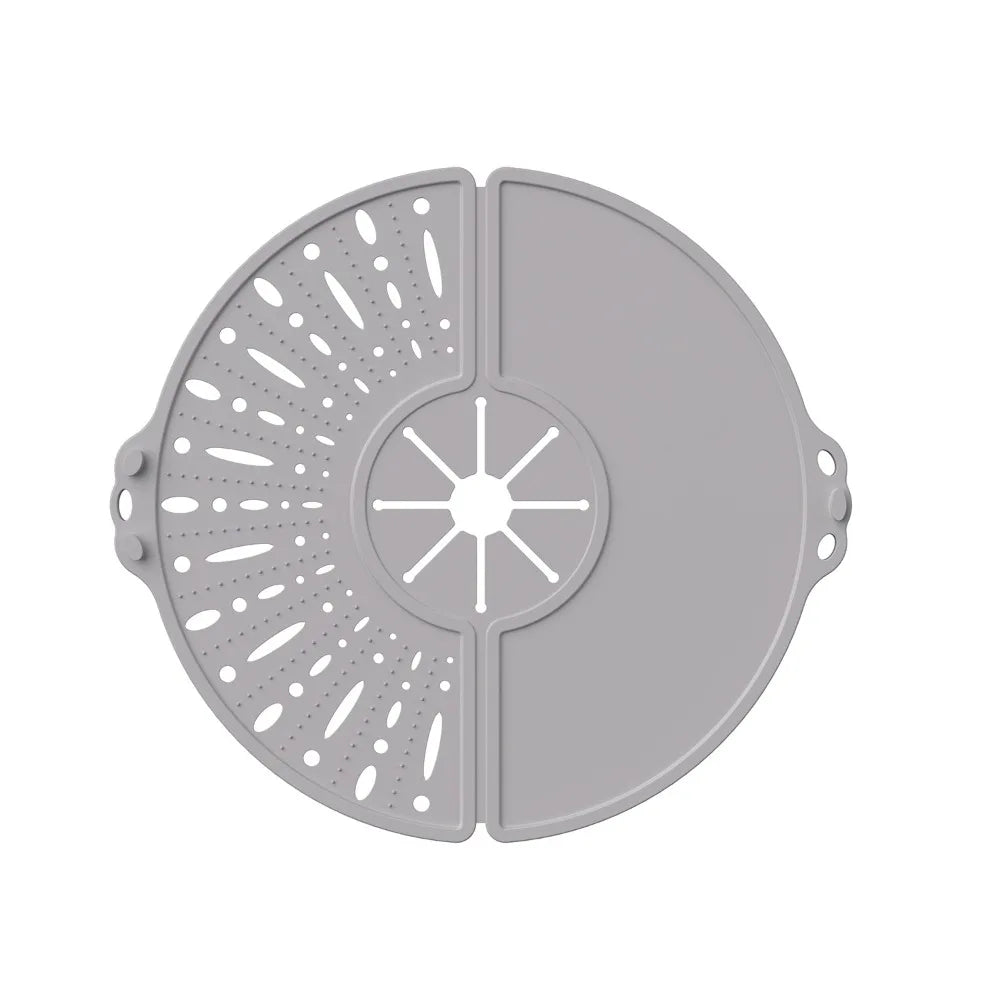 Foldable Splatter Cover Spill-Proof Heat-resistant Oil Splash Cover Food Grade with Hanging Hole Oil Splatter Guard Cooking Pots