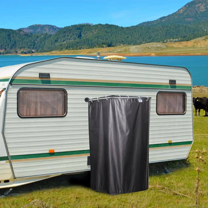 Caravan Camping Outdoor Shower Cabin Cubicle Stall  Enclosure Kits With Magnetic Bracket Rod Shower Curtain For Motorhomes