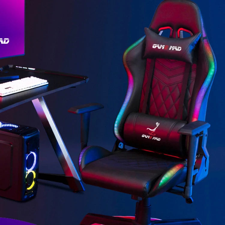 PU Leather Computer Gaming Chair High Quality RGB Racing Gamer Chair Soft PC Luxury Gaming Chair  for Sale