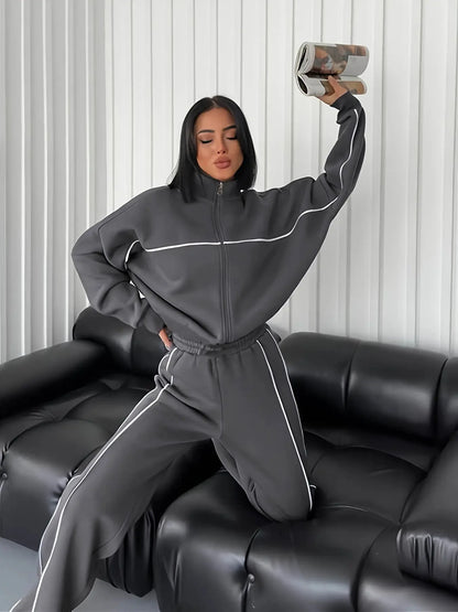 New Cross-Border European American Casual Set: Long-Sleeve