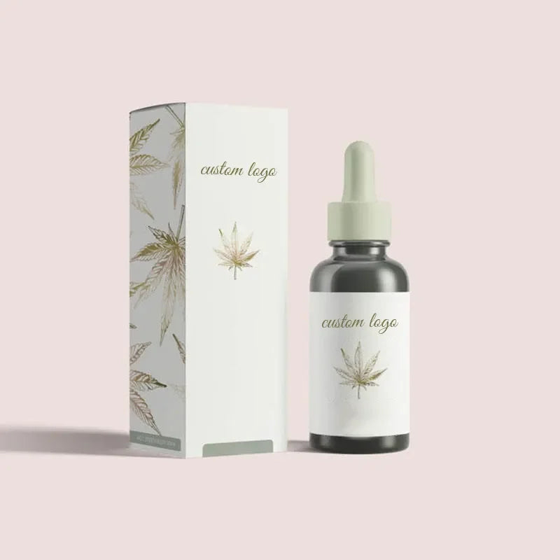 custom paper boxes Skin Care Glass Dropper Bottle Box CBD Box Packaging for Essential Oils