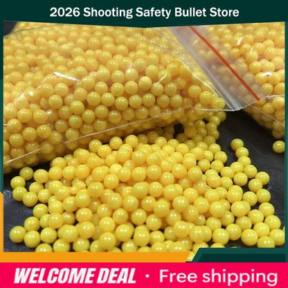 2029 2026 1000 Rounds Airsoft BBs Bullets 0.12g Hunting Shooting 6mm BB Strikeball Rifle Gun Plastic BB Balls Yellow Paint New