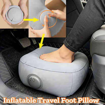 Inflatable Footrest Pillow PVC Foot Rest Air Pillow Cushion for Travel Office Home Leg Up Relaxing Feet Tools Under Desk