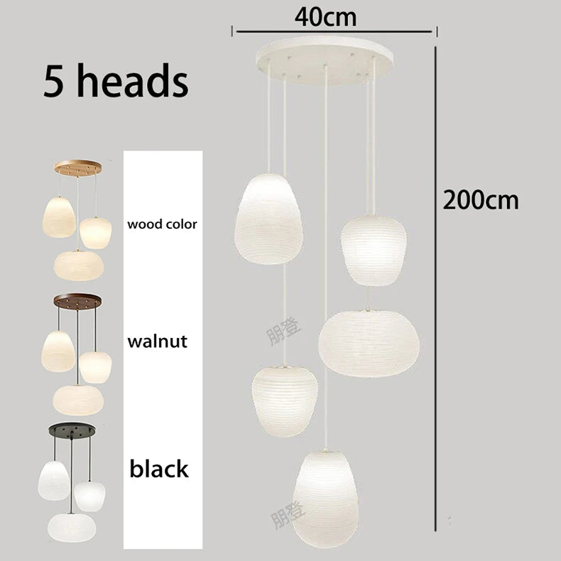 Nordic Home Decoration Stair Chandelier LED Pendant Lights Modern Ceiling Light Indoor Lighting Fixtures For Living Room Bedroom