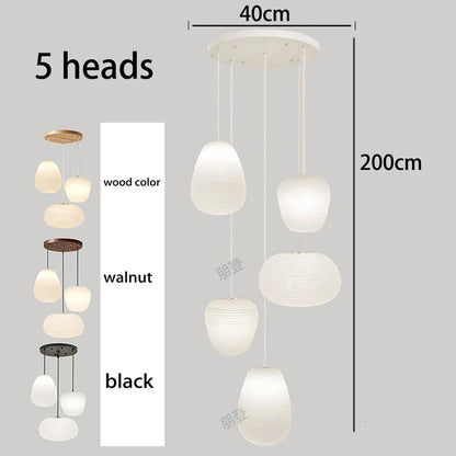 Nordic Home Decoration Stair Chandelier LED Pendant Lights Modern Ceiling Light Indoor Lighting Fixtures For Living Room Bedroom