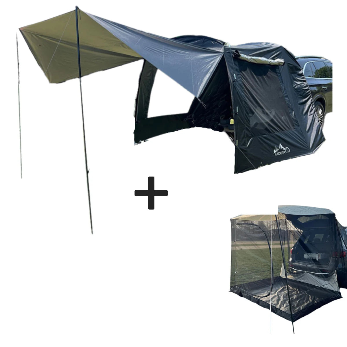 Lohascamping Car box docking tent  Portable Waterproof SUV Tail Tent 3-4 people Dome tent Sunshade Tunnel style tent,Large tent,