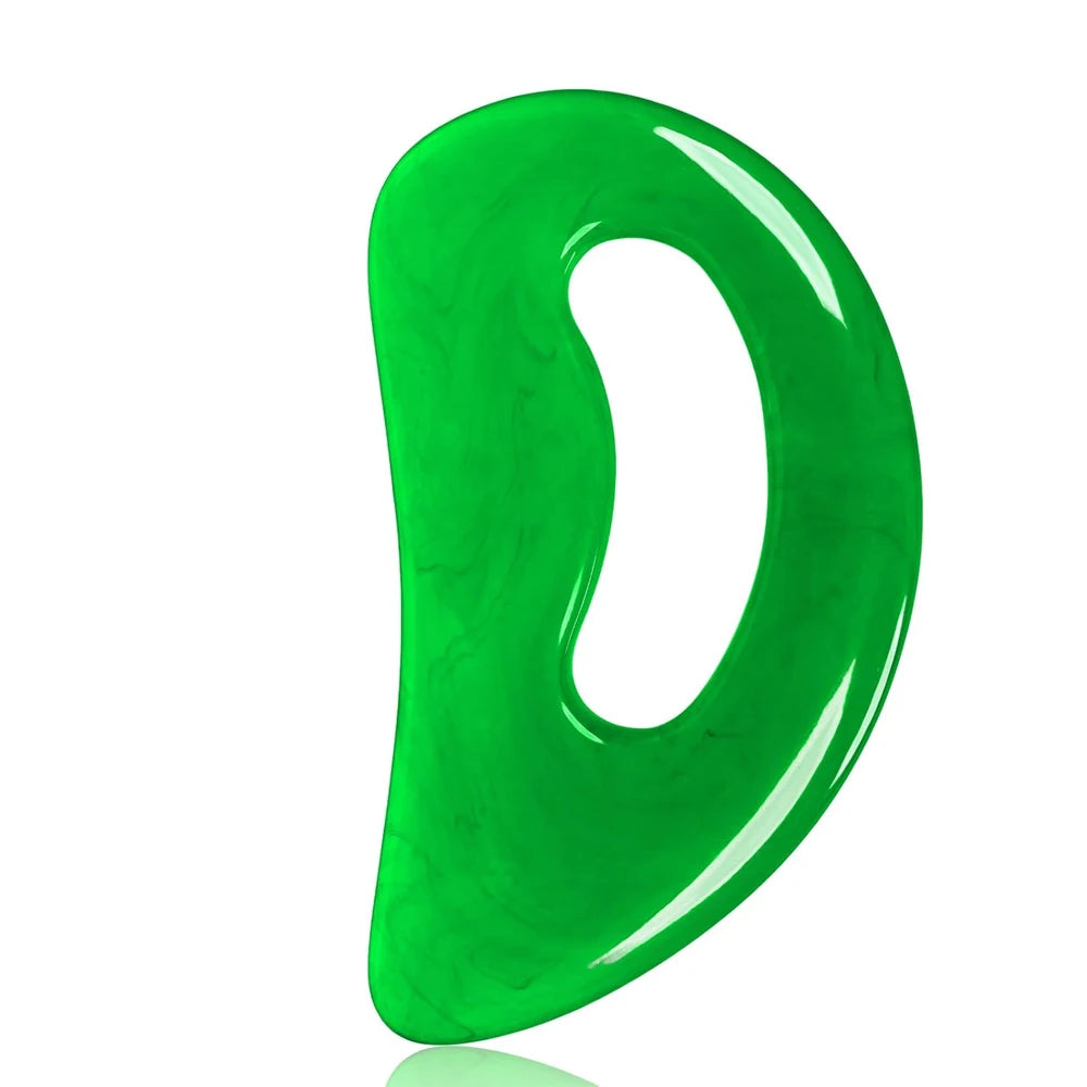 Resin Body Gua Sha Massage Tool Neck Back Massager Body Leg Foot Guasha Scraping Acupuncture Tool Resin Guasha Board