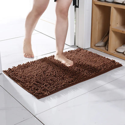 1pc 50*80 Cm Non-Slip Bath Mat Shaggy Durable Bath Rug for Bathroom Plush Carpet for Bathtubs Rain Absorbent Free Shipping