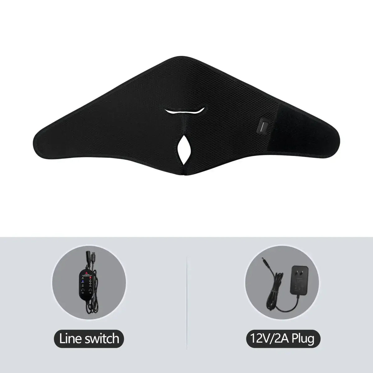 Electric Heated Face Mask Heating Pad Relieve Facial Discomfort Home Relax Wellness Face Mask 3 Modes Timing Function