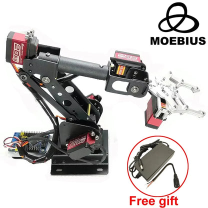 Cheap Assembled Arduino 6 DOF Robot Arm with Digital Servos Gripper Claw Manipulator for STM32/51 Teaching Robotic Kit