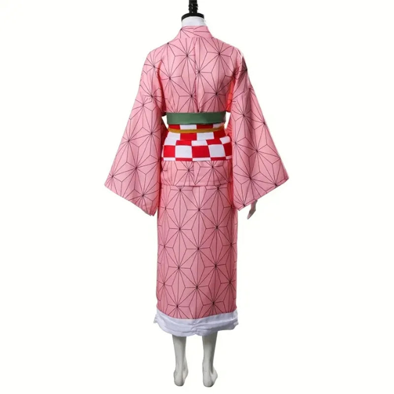 New Kamado Nezuko Cosplay Costume Japanese Anime Carnival Party Adult Uniform Girl Halloween Costume for