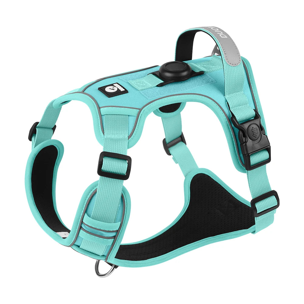 Dog Harness With AirTag Holder No Pull Reflective Lightweight Waterproof Vest For Small Medium Dogs Anti Lost Pet Accessory